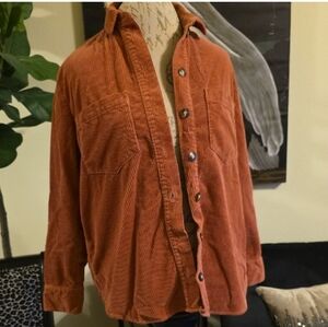 Madewell Mauve Lightweight Corduroy Shacket